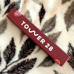 Tower 28 JuiceBalm Tinted Lip Balm in Deep Red - Drink
